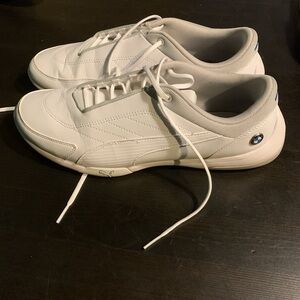 BMW Motorsport White Men's Sneakers - worn indoors